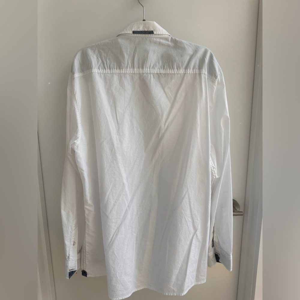 Carbon 2 Cobalt White Button Up Size Large Tall - image 7